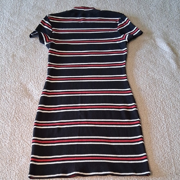 Lurking Class Chic Striped Mini Dress in Black, White, and Red - Picture 7 of 7